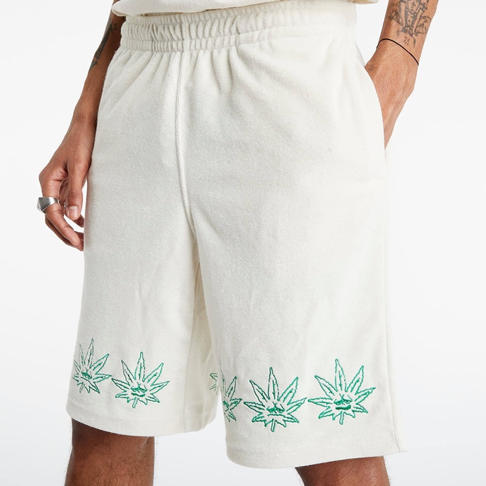 HUF GREEN BUDDY TERRY CLOTH SHORTS L